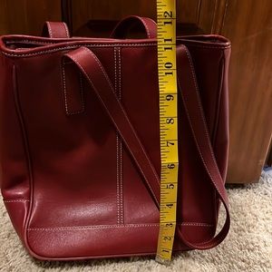Coach shoulder bag and matching wristlet RED